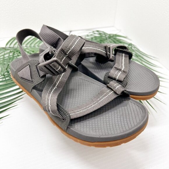 Chaco Women's Gray Lowdown Open Toe Strappy Comfort Sandals Size M8 NWOB - Picture 2 of 8